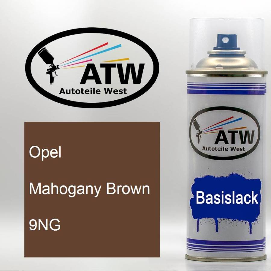 Opel, Mahogany Brown, 9NG: 400ml Sprühdose, von ATW Autoteile West.